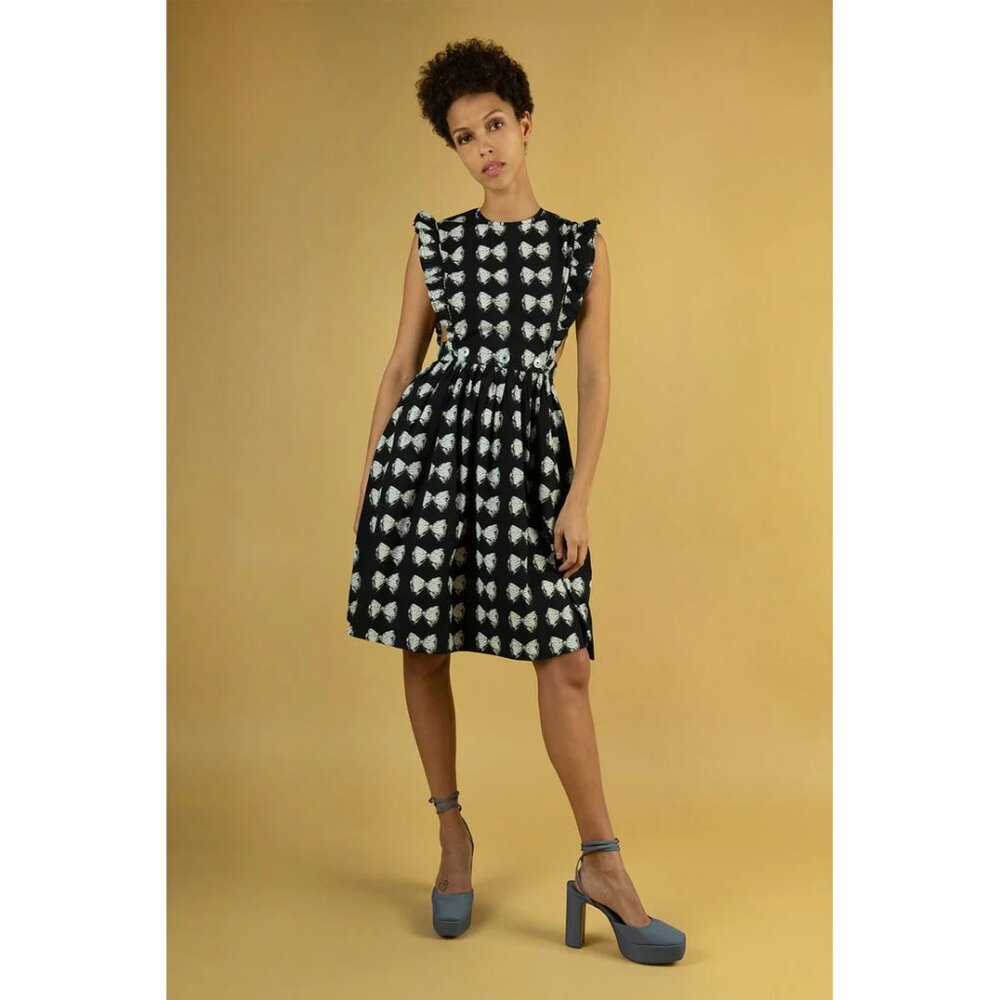 BATSHEVA Antique Bow Apron Dress